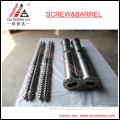 Krauss Maffei KMD90 twin screw cylinder cPVC profile extrusion bimetallic high alloy for uPVC pipe double screws